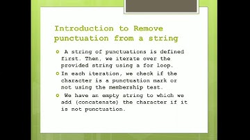 Python Tutorial | Introduction to Remove Punctuation  from a String