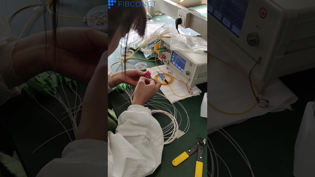 How to test the insertion loss of Fiber Optic Pigtail FTTH white fiber