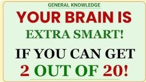 YOUR BRAIN IS EXTRA SMART! IF YOU CAN GET 2 OUT OF 20! | GK Light House | Extreme Quiz Challenge