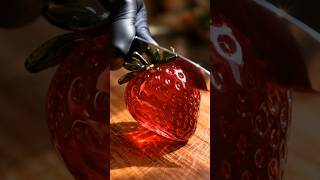 😍 Strawberry Cutting 🍓 | ASMR AI Video 🤤 #shorts #strawberry #fruitcutting #satisfying