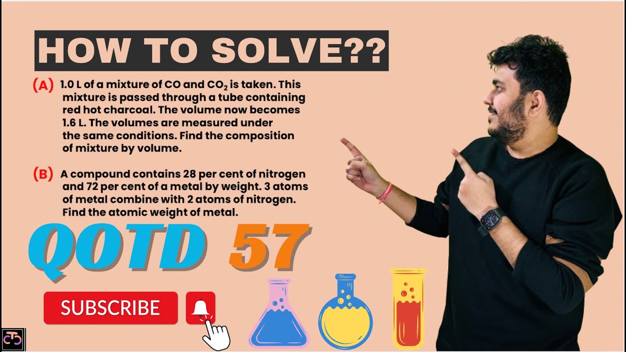 1.0 L of a mixture of CO and CO2 is taken. This @thecurlychemist9953 #jeepyq #jeemains #jeeadvanced