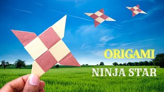 How To Make A Paper Ninja Star Shuriken Origami Ninja Star Make A Paper Shuriken