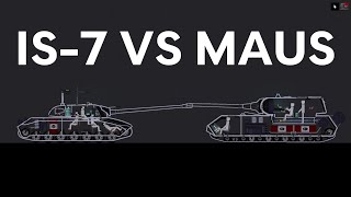 IS7 VS MAUS | People Playground Tank Battle