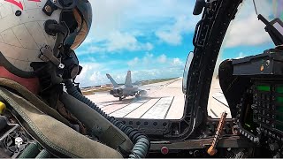 U.S. Marines with VMFA 232 F/A-18 Training At Andersen AFB