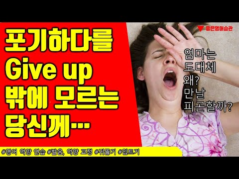 give up을 조심스레 돌려 말할 수 있는 표현을 배워볼까요? [베다0034]