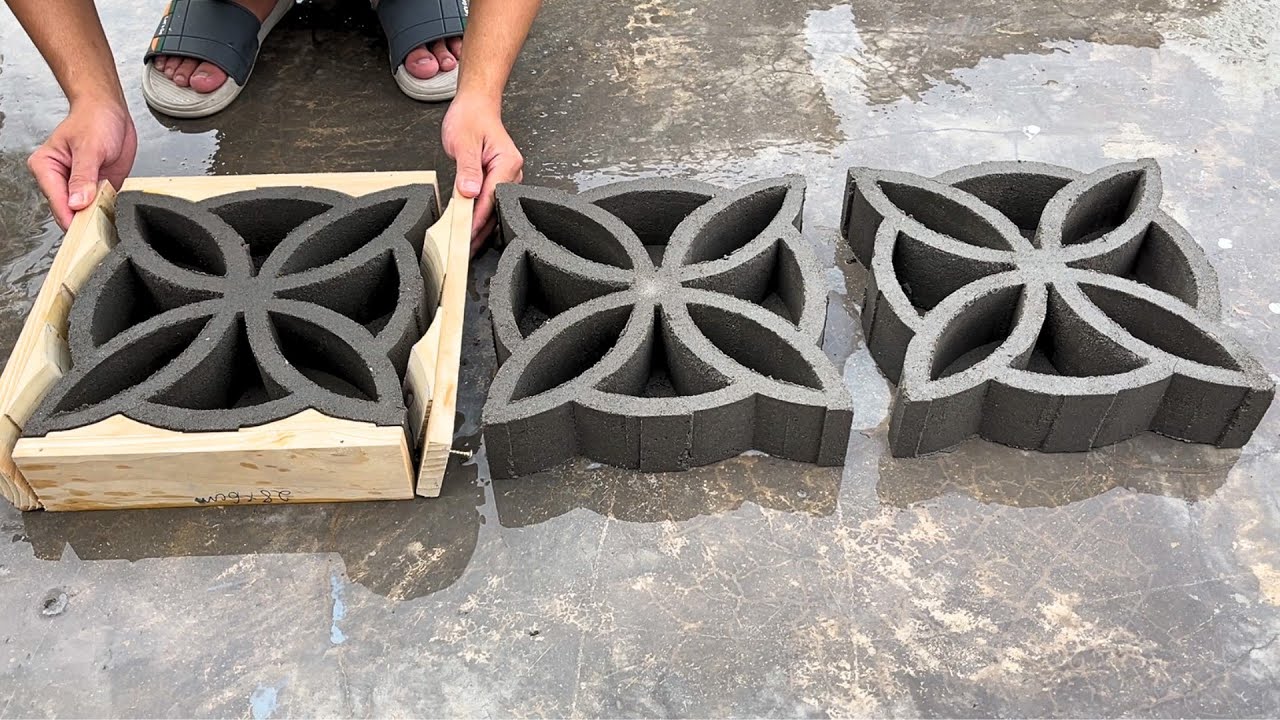 Design and Prefabricate Ventilation Brick Molds From Wood and Cement Molds
