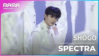 [Plus Cam] SHOGO (타지마 쇼고)│INI(아이앤아이) - SPECTRA│@2022 MAMA AWARDS