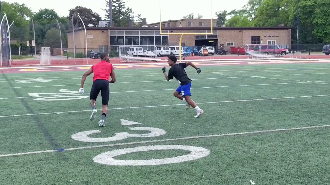 Athletic Konnection Football Camp 2018 WR vs. DB 1 on 1's YouTube