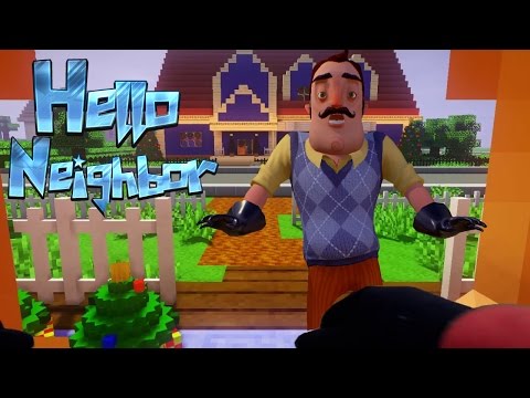 Realistic Minecraft: Hello Neighbor - Secret lever to the Attic!!!