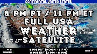 8pm PT/11pm ET USA Sun Mar 09 Daily Weather – Latest Satellite Animation