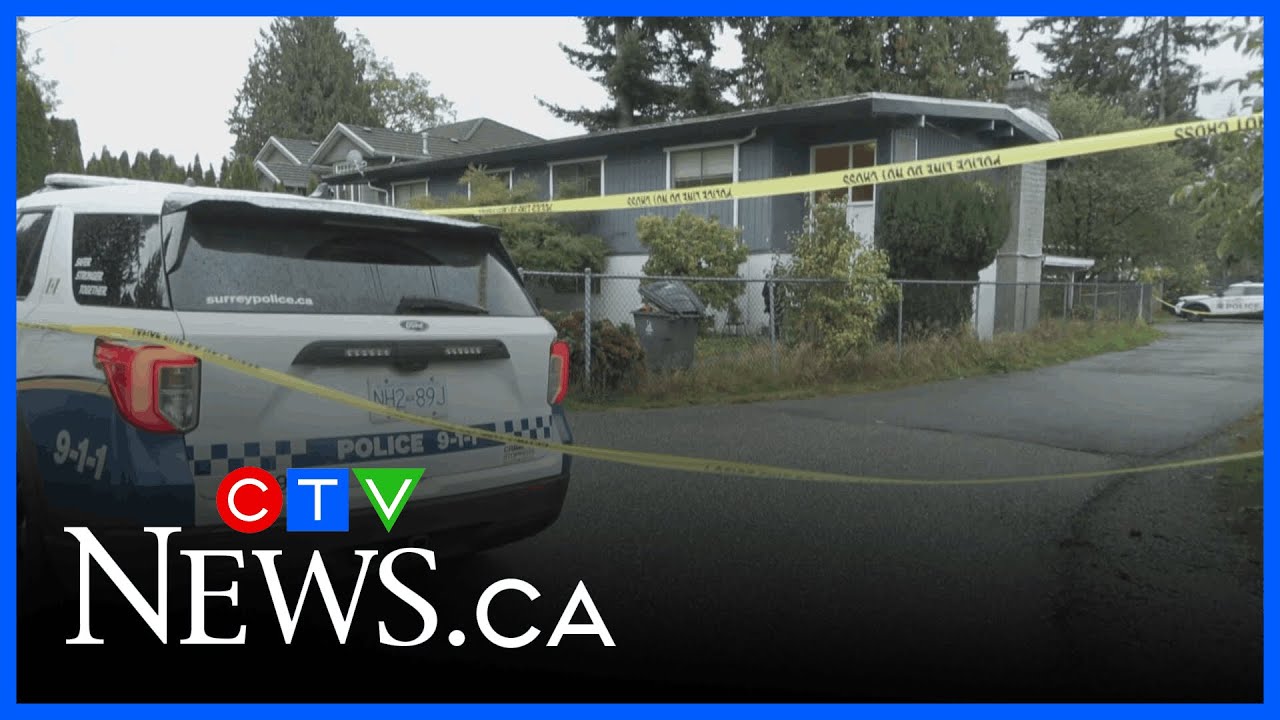 Woman injured after shots fired into Surrey home - YouTube