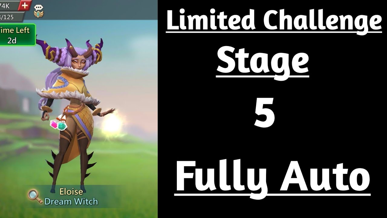 Dream witch limited challenge stage 5 auto|Saving Dreams Stage 5 auto Lords mobile