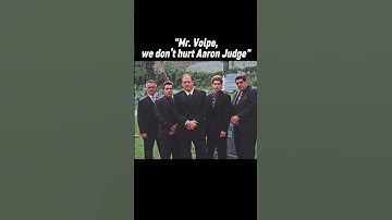 Anthony Volpe After Hitting Aaron Judge With A Baseball #aaronjudge #anthonyvolpe #baseball #mlb