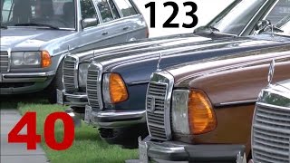 Mercedes-Benz E-Klasse W123 Treffen Sindelfingen * 123 series E-Class meeting 40 years * 40 Jahre