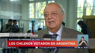TV Pública Noticias 2017 07 03 Los chilenos votaron en Argentina