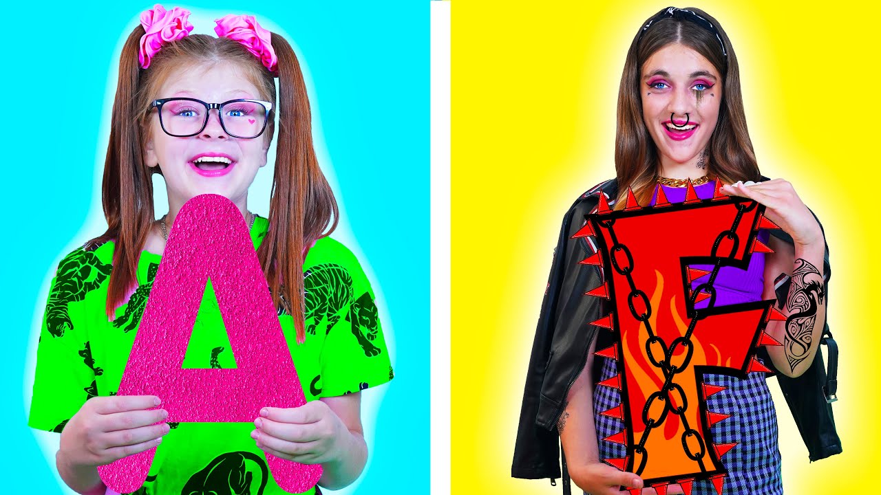 المدرسة الجيدة مقابل المدرسة السيئة || مواقف مضحكة في المدرسة