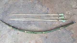How To Make Bow And Arrows With Bamboo Skewer (Thnou Khmer)_Khmer Traditional