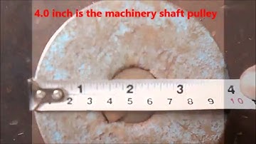 Calculating the R.P.M.of machinery/Machinery R.P.M. calculation/Calculating speed of machinery