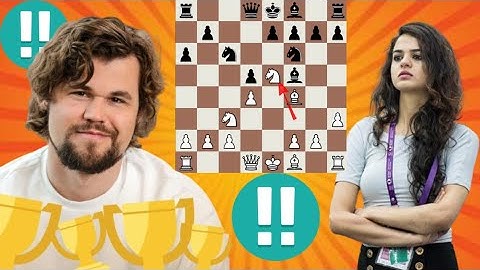 True chess game 212 Tania Sachdev vs Magnus Carlsen