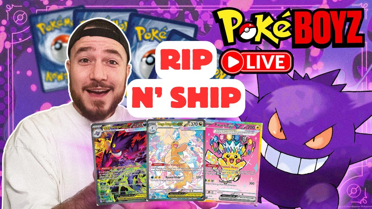 🔴 LIVE Pokemon Rip N Ship | Ascended Heroes in Stock!! #pokemon #pokemoncards #onepiece