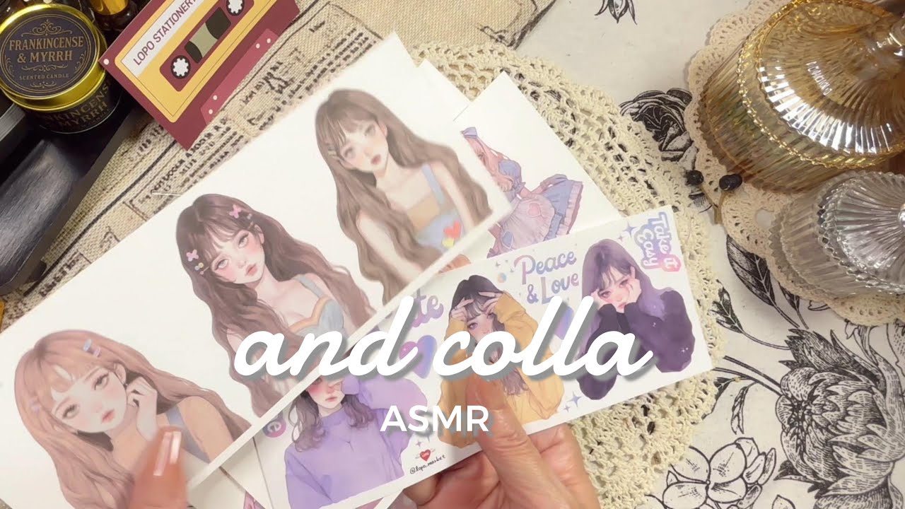 【ASMR】stationery unboxing /LOPO/journal/collage/scrapbooking