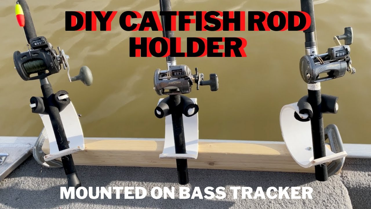 DIY Catfish Rod Holder for Bass Tracker - Mount only when needed