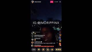Part of kelly Rowland’s IG live