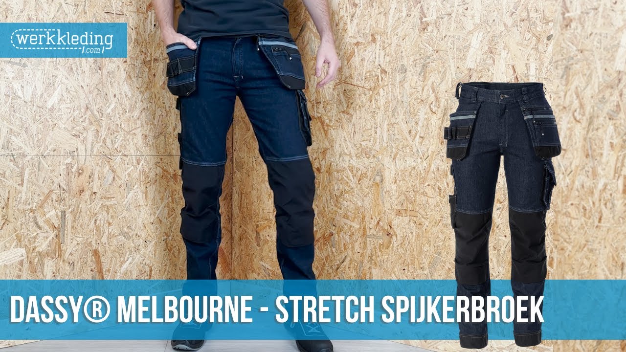 DASSY® Melbourne stretch werkspijkerbroek - Pasvorm en details