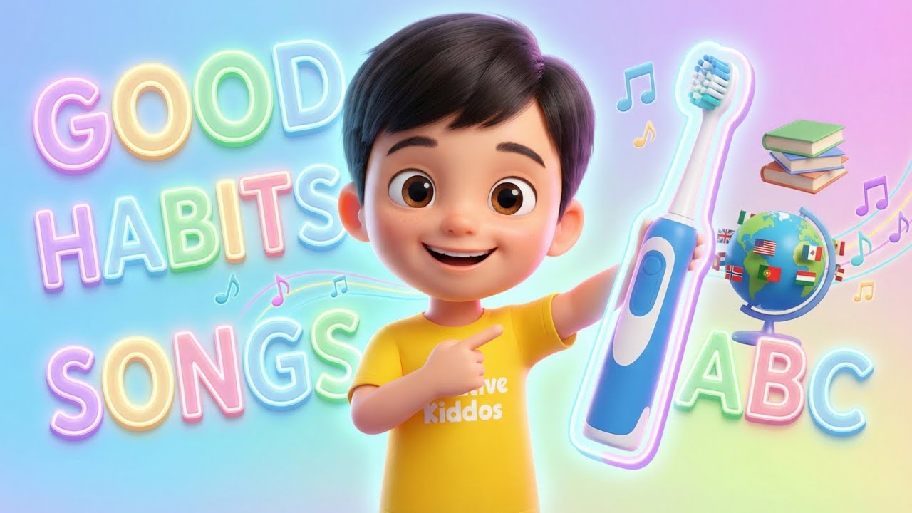 Good Habits Song | Learn Alphabet, Country Names & Nursery Rhymes for Kids 👶🎵🇺🇸 | 
