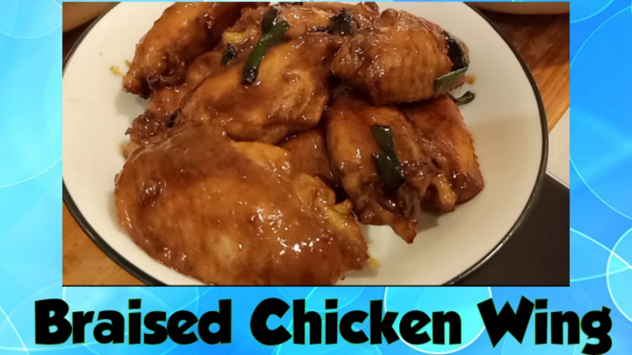 Braised chicken wings with oyster sauce cookingrecipechickenwings