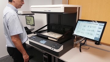 Bookeye 4 V2 Semiautomatic scanning in flat mode