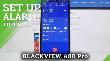 How to Set Up an Alarm Clock in Blackview A80 Pro -Operate Alarm Settings