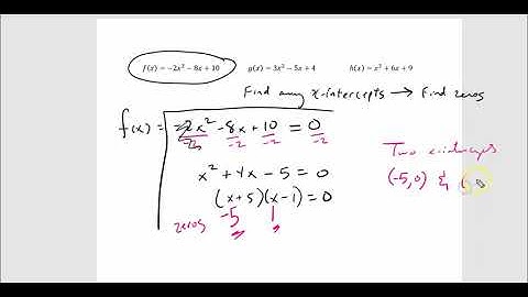 Video:   x Intercepts of Quadratic Functions