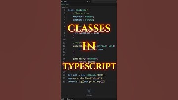 Classes in Typescript 🔥 #class #typescript #javascript #coding #coder #java #programming #shorts