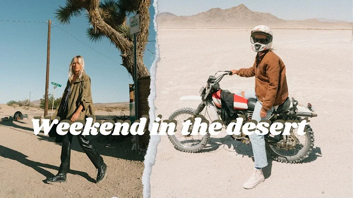 CALIFORNIA MOJAVE DESERT VLOG | learning how to ride a motorcycle in the middle of nowhere