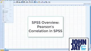 Pearson's Correlation in SPSS