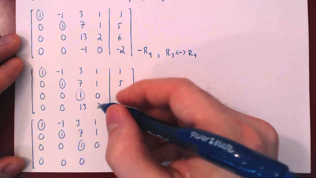 Gaussian Elimination 4 Youtube