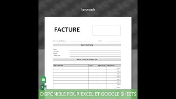 Simplifiez la Facturation pour votre Entreprise : Découvrez notre Modèle Excel et Google Sheets