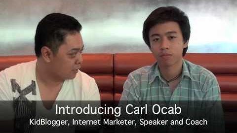 Make Money Online With Carl Ocab The KidBlogger Introduction
