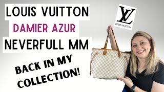 LV DAMIER AZUR NEVERFULL MM 2-YEAR UPDATED REVIEW: WIMB, WEAR & TEAR, PROS  & CONS, IS IT WORTH IT? 