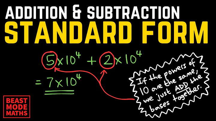 Adding & Subtracting Numbers in Standard Form