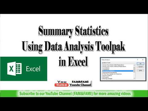 Summary Statistics Using Data Analysis Toolpak in Excel: Extract Insights from Data Effortlessly