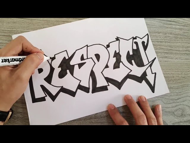 How to draw ART in a graffiti style