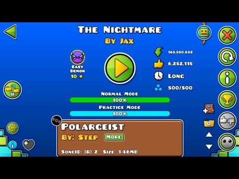Geometry Dash The Nightmare 100% Complete (Easy Demon)