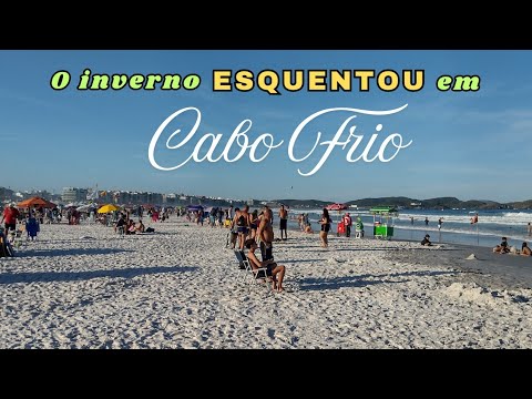 Sabadão de inverno movimentado nas praias de Cabo Frio.