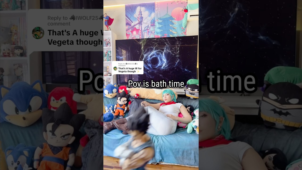 Vegeta obeys Bulma 👀🔥 #dragonball #vegeta #cosplay #cosplayer #anime