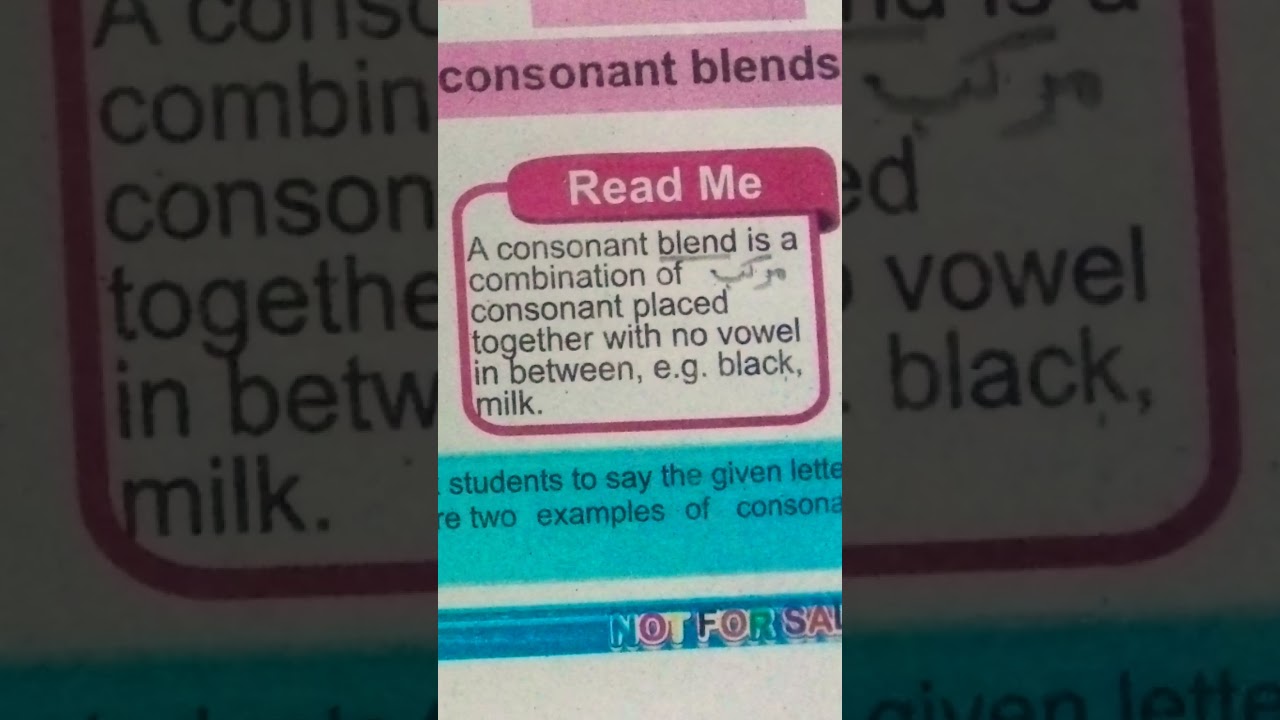 What is consonant blend? | Consonant blend definition and examples 