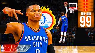 This RUSSELL WESTBROOK BUILD is BROKEN on NBA 2K27! *NO WEAKNESSES*