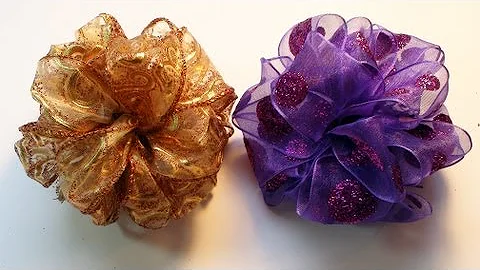 DIY: How To Make an Easy Pom Pom Ribbon Bow