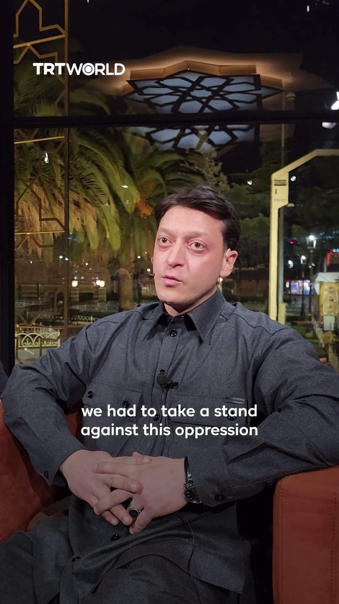 Turkish-German footballer Mesut Ozil speaks to TRT on Gaza